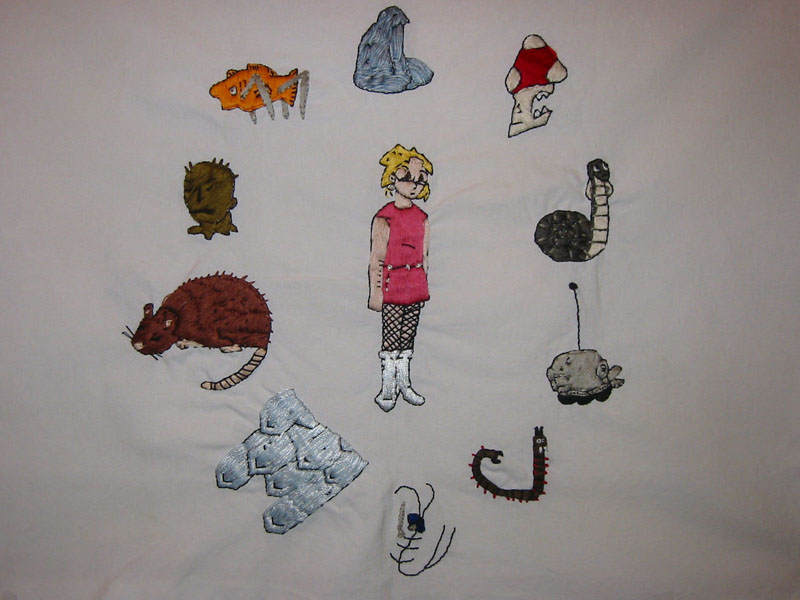 Basement Embroidery by Laurie Jacobs